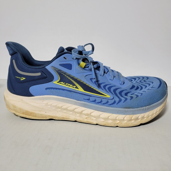 Altra Torin 7 Mens Blue Yellow Road Running Shoes Sneakers AL0A82C4442 Size 10 - Picture 3 of 8